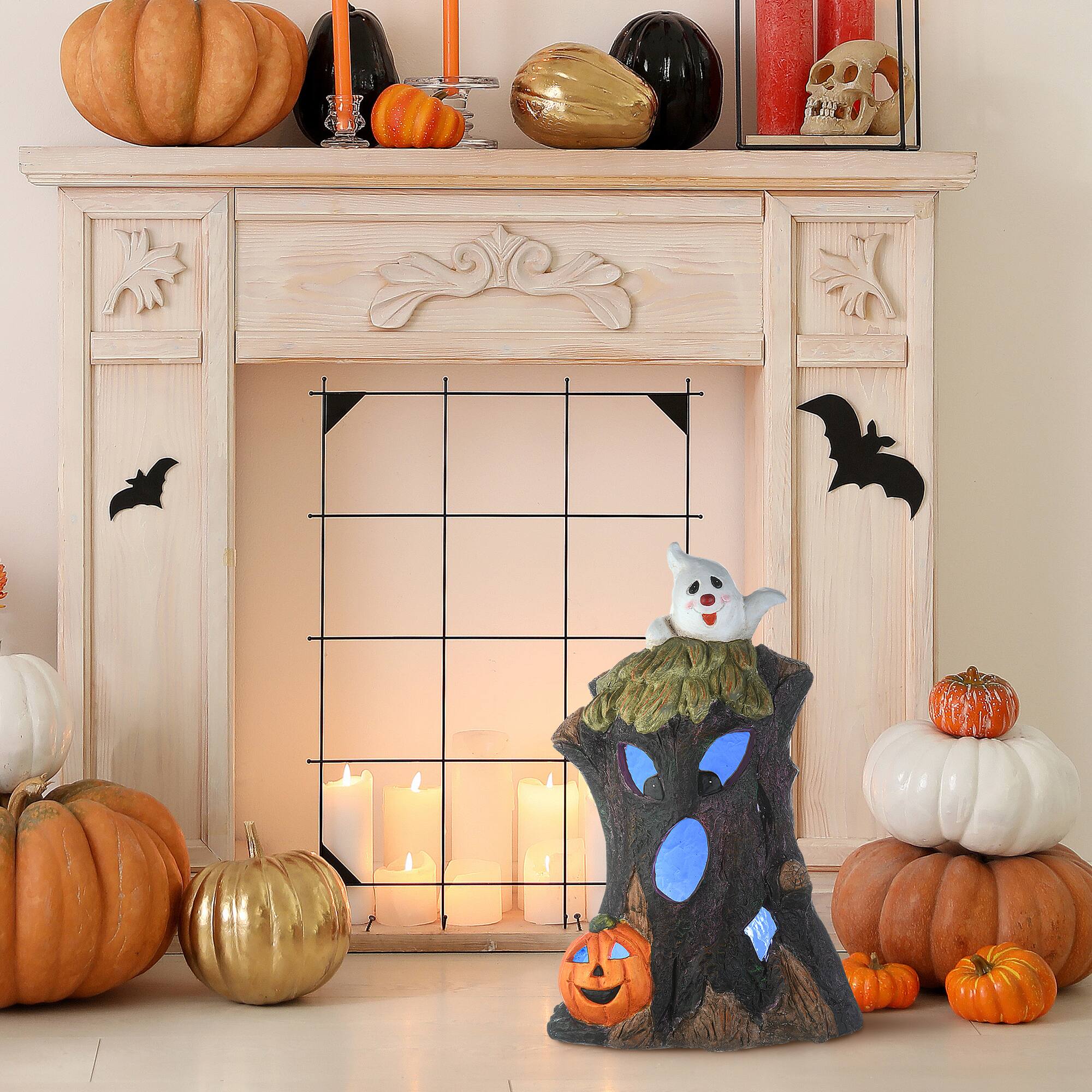 18" LED Haunted Tree Trunk